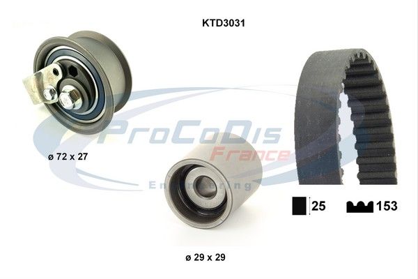 PROCODIS FRANCE Комплект ремня ГРМ KTD3031